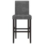 High stools 2 pcs solid rubber wood and fabric by , Kitchen stools - Ref: Foro24-4006188, Price: 132,99 €, Discount: %