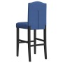 High stools 2 pcs solid rubber wood and fabric by , Kitchen stools - Ref: Foro24-4006211, Price: 135,99 €, Discount: %