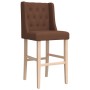 High stools 2 pcs solid rubber wood and fabric by , Kitchen stools - Ref: Foro24-4006224, Price: 156,99 €, Discount: %