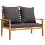 4-piece garden furniture set with solid acacia wood cushions by , Garden sets - Ref: Foro24-3211796, Price: 384,65 €, Discoun...