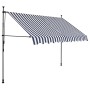 Toldo manual retráctil con LED azul y blanco 250 cm de vidaXL, Toldos - Ref: Foro24-145844, Precio: 94,99 €, Descuento: %