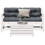 3-piece garden furniture set with white pine wood cushions by , Garden sets - Ref: Foro24-3250765, Price: 302,23 €, Discount: %