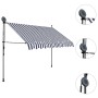 Manual retractable awning with blue and white LED 250 cm by vidaXL, Awnings - Ref: Foro24-145844, Price: 99,92 €, Discount: %