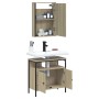 Sonoma oak plywood 2-piece bathroom furniture set by , Bathroom furniture - Ref: Foro24-3214776, Price: 101,99 €, Discount: %