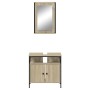 Set de muebles de baño 2 pzas madera contrachapada roble Sonoma de , Muebles de baño - Ref: Foro24-3214776, Precio: 116,24 €,...