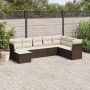 8-piece garden sofa set and brown synthetic rattan cushions by , Garden sets - Ref: Foro24-3218053, Price: 520,91 €, Discount: %