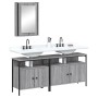 Set de muebles de baño 3 pzas madera contrachapada gris sonoma de , Muebles de baño - Ref: Foro24-3214788, Precio: 160,00 €, ...