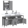 Sonoma gray plywood 3-piece bathroom furniture set by , Bathroom furniture - Ref: Foro24-3214788, Price: 159,99 €, Discount: %