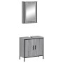 Bathroom furniture set 2 pieces sonoma gray plywood by , Bathroom furniture - Ref: Foro24-3214783, Price: 100,64 €, Discount: %