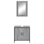 Set de muebles de baño 2 pzas madera contrachapada gris sonoma de , Muebles de baño - Ref: Foro24-3214783, Precio: 100,64 €, ...