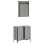 Set de muebles de baño 2 pzas madera contrachapada gris sonoma de , Muebles de baño - Ref: Foro24-3214783, Precio: 100,64 €, ...