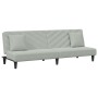 Sofa set with cushions 2 pieces light gray velvet by , Sofas - Ref: Foro24-3216262, Price: 285,99 €, Discount: %