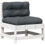 Garden furniture set with cushions 8 pieces solid white pine wood by , Garden sets - Ref: Foro24-3250585, Price: 774,59 €, Di...