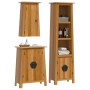 Conjunto de muebles de baño 3 piezas madera maciza de pino de , Muebles de baño - Ref: Foro24-3223455, Precio: 691,48 €, Desc...