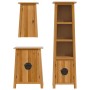 Conjunto de muebles de baño 3 piezas madera maciza de pino de , Muebles de baño - Ref: Foro24-3223455, Precio: 691,48 €, Desc...