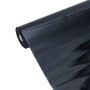 Láminas de ventana esmerilada 5 uds PVC negro