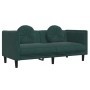 Dreiteilige Sofagarnitur aus dunkelgrünem Samt mit Kissen von , Sofas - Ref: Foro24-3209249, Preis: 737,99 €, Rabatt: %