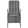 Folding synthetic rattan sun lounger in gray by vidaXL, Loungers - Ref: Foro24-48128, Price: 70,79 €, Discount: %