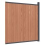 Brown WPC fence panel 173x186 cm by , fence panels - Ref: Foro24-4003982, Price: 365,40 €, Discount: %