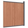 Panel de valla WPC marrón 173x186 cm