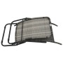 Tumbona plegable de ratán sintético gris de vidaXL, Tumbonas - Ref: Foro24-48128, Precio: 70,79 €, Descuento: %