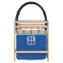 High bed for children with blue pine wood tunnel 90x200 cm by , Beds and slatted bases - Ref: Foro24-3283845, Price: 169,99 €...