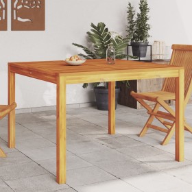 Garden dining table solid acacia wood 110x110x75 cm by , Garden tables - Ref: Foro24-366369, Price: 131,60 €, Discount: %