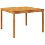 Garden dining table solid acacia wood 110x110x75 cm by , Garden tables - Ref: Foro24-366369, Price: 131,99 €, Discount: %