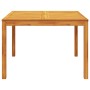 Garden dining table solid acacia wood 110x110x75 cm by , Garden tables - Ref: Foro24-366369, Price: 131,99 €, Discount: %