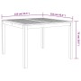 Garden dining table solid acacia wood 110x110x75 cm by , Garden tables - Ref: Foro24-366369, Price: 131,99 €, Discount: %