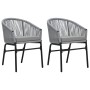 Garden chairs 2 units synthetic rattan anthracite by vidaXL, Garden chairs - Ref: Foro24-48137, Price: 186,28 €, Discount: %