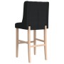 High stools 2 pcs solid rubber wood and fabric by , Kitchen stools - Ref: Foro24-4006226, Price: 156,99 €, Discount: %