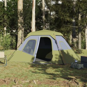 Family tent 6 people waterproof quick opening green by , tents - Ref: Foro24-94295, Price: 133,75 €, Discount: %