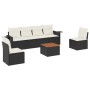 7-piece garden dining set and black synthetic rattan cushions by , Garden sets - Ref: Foro24-3256840, Price: 405,86 €, Discou...