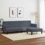 Zweiteilige Sofagarnitur aus dunkelgrauem Samt von , Sofas - Ref: Foro24-3216281, Preis: 303,36 €, Rabatt: %