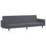 Zweiteilige Sofagarnitur aus dunkelgrauem Samt von , Sofas - Ref: Foro24-3216281, Preis: 303,36 €, Rabatt: %