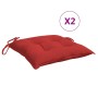 Cushions for pallets 2 units red Oxford fabric 50x50x7 cm by , Cushions for chairs and sofas - Ref: Foro24-361525, Price: 24,...