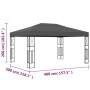 Anthrazitgrauer Stoffpavillon 3x4 m von vidaXL, Zelte und Pavillons - Ref: Foro24-48008, Preis: 195,99 €, Rabatt: %