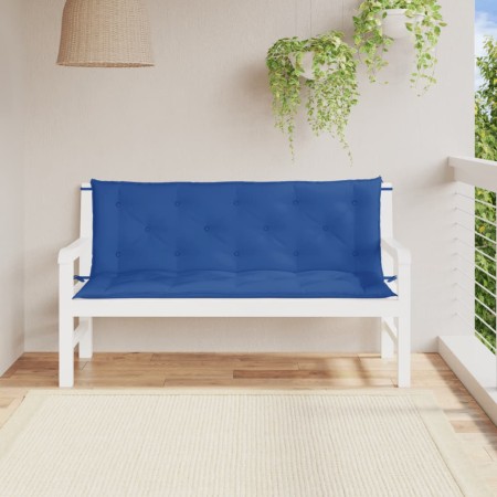 Gartenbankkissen, 2 Stück, blauer Oxford-Stoff, 150 x 50 x 7 cm von , Kissen für Stühle und Sofas - Ref: Foro24-361707, Preis...