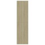 Estantería madera contrachapada blanco roble 155x24x160cm