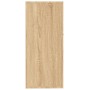 Aparador de madera contrachapada color roble Sonoma 88x30x70 cm