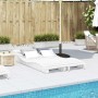 Solid white pine wood sun loungers 2 units 205x60x31.5 cm by , Loungers - Ref: Foro24-832575, Price: 167,56 €, Discount: %