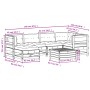 7-piece garden furniture set with solid white pine wood cushions by , Garden sets - Ref: Foro24-3250913, Price: 714,99 €, Dis...