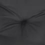 Cojín de banco de jardín tela Oxford negro 180x50x7 cm