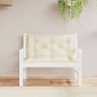 Garden bench cushions 2 pcs cream Oxford fabric 100x50x7cm by , Cushions for chairs and sofas - Ref: Foro24-361661, Price: 43...