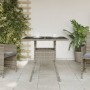 Garden table glass surface PE rattan gray 80x80x75 cm by , Garden tables - Ref: Foro24-365522, Price: 87,99 €, Discount: %