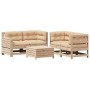 5-piece garden furniture set with solid pine wood cushions by , Garden sets - Ref: Foro24-3250816, Price: 527,99 €, Discount: %