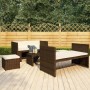 5-teiliges Gartenmöbel-Set und braune Kissen aus synthetischem Rattan von vidaXL, Gartensets - Ref: Foro24-48133, Preis: 272,...