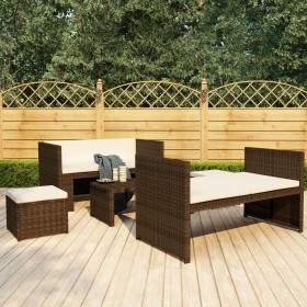 5-piece garden furniture set and brown synthetic rattan cushions by vidaXL, Garden sets - Ref: Foro24-48133, Price: 272,99 €,...