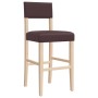 High stools 2 pcs solid rubber wood and synthetic leather by , Kitchen stools - Ref: Foro24-4006197, Price: 129,99 €, Discoun...